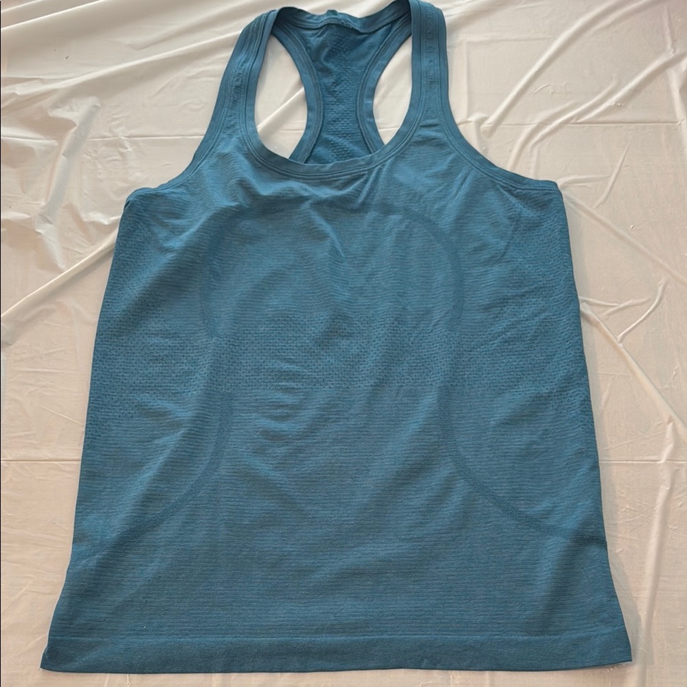 Lululemon Swiftly Tank Teal Size 8. Like New.